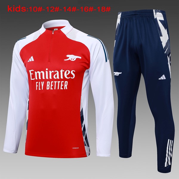 Niños Sudadera De Training Arsenal 2024-2025 Rojo Blanco 3